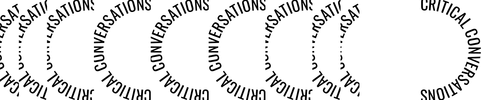Critical Conversations logo in black and white
